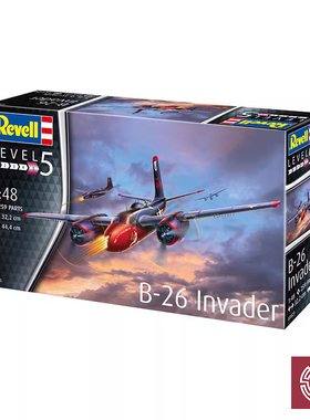 铸造模型 利华 03823 B-26C Invader 入侵者 轻型轰炸机 1/48