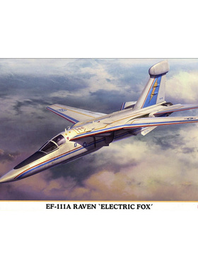 铸造模型 长谷川拼装模型 1/72 EF-111A 渡鸦电子战机 电狐 02483