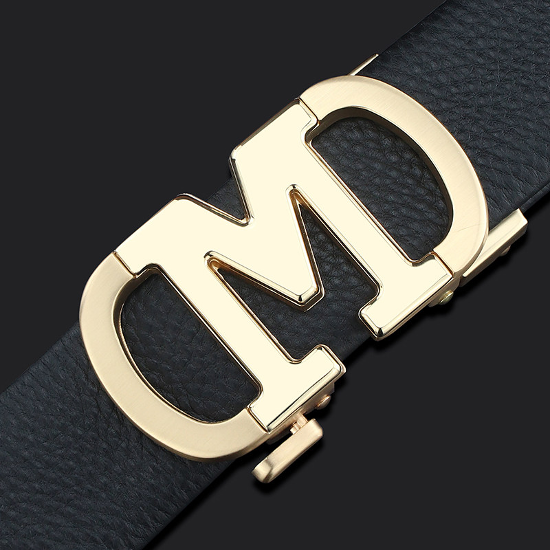 时尚字母M自动扣青年腰带