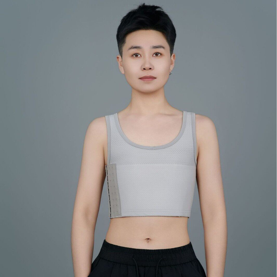 新品现货T时代束胸背心女束胸短款绷带透气冰丝舒适束胸衣