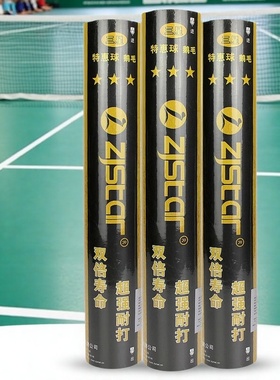 正品中极星特价羽毛球超级耐打三星特惠鹅毛羽毛球正品保证ZJ3T