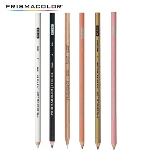 美国三福prismacolor霹雳马彩色铅笔单支油性彩铅黑色白色肤肉色