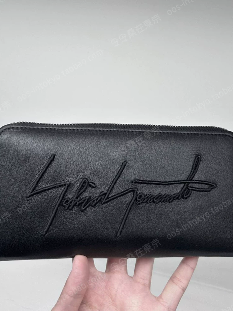 Японский покупатель Yohji Yamamoto discord 26SS кожаный молния вышивка длинная версия кошелек