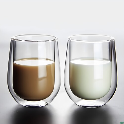 家用隔热双层玻璃杯高硼硅玻璃杯