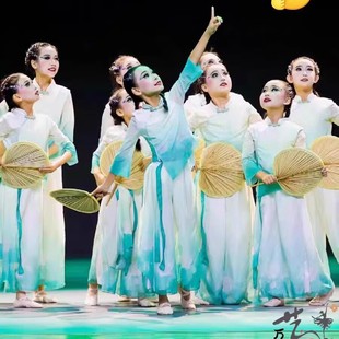 碇步桥舞蹈服茶飘香童年的夏夜演出服外婆桥摇啊谣古典月愿表演服