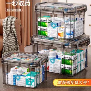 日本进口多层小药箱家庭装药品收纳盒医药箱家用大容量收纳箱药盒