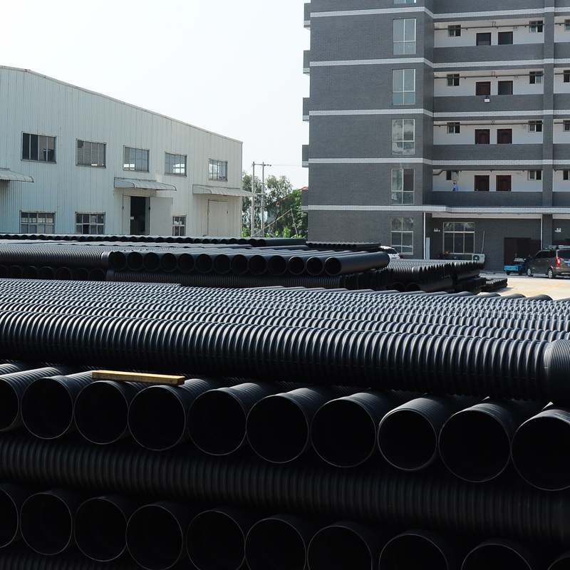 HDPE双壁波纹管 污水管 地下排水排污管160-800规格齐全及克拉管