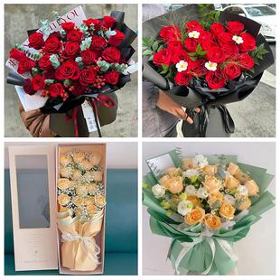 云南普洱市景东景谷镇沅江城县同城花店情人节送女友老婆玫瑰鲜花