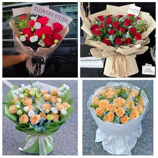 北京市朝阳区双井劲松潘家园花店同城配送女友生日情人节玫瑰花束