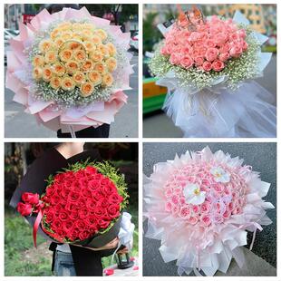 送曲靖市麒麟区沾益区马龙县鲜花店同城送女朋友闺蜜女神节红玫瑰