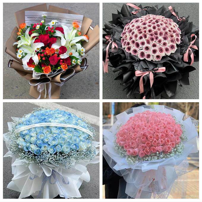 郑州上街惠济区中牟县巩义市花店同城配送女友生日情人节玫瑰花束