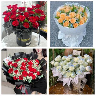 送安康市镇坪县旬阳县白河县花店同城配送女友生日情人节玫瑰花束