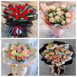 女神节订红玫瑰泉州市鲤城丰泽区洛江泉港区同城鲜花店送女友老婆