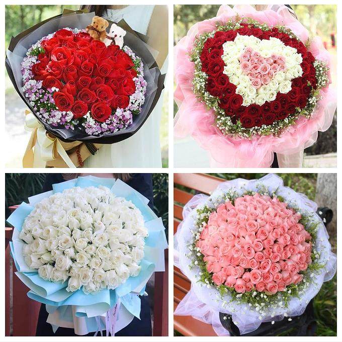 云南普洱市孟连县澜沧县西盟县鲜花店同城配送媳妇女友圣诞节玫瑰