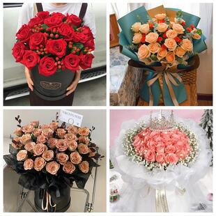 广东云浮市云城区云安区新兴县同城鲜花店订33朵玫瑰送情人女朋友