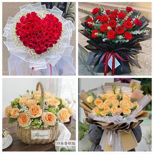 女神节订红玫瑰渭南市临渭华州区潼关大荔县同城鲜花店送女友老婆