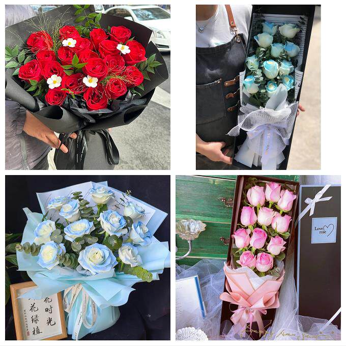 广东深圳市光明区光明公明新湖同城花店情人节送女友老婆玫瑰鲜花