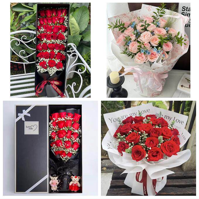 中卫市沙坡头区中宁县海原县同城鲜花店情人节表白送玫瑰花束礼盒