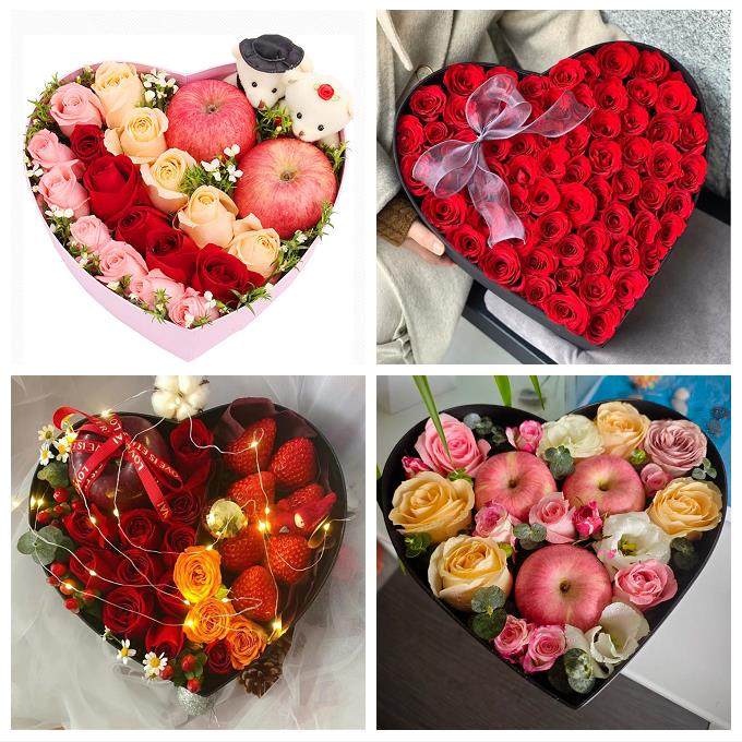 江门市蓬江江海新会区台山市鲜花店同城配送平安夜圣诞节玫瑰礼盒