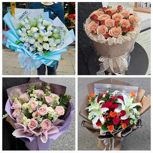 怀化市溆浦会同县麻阳新晃县花店同城配送女友生日情人节玫瑰花束