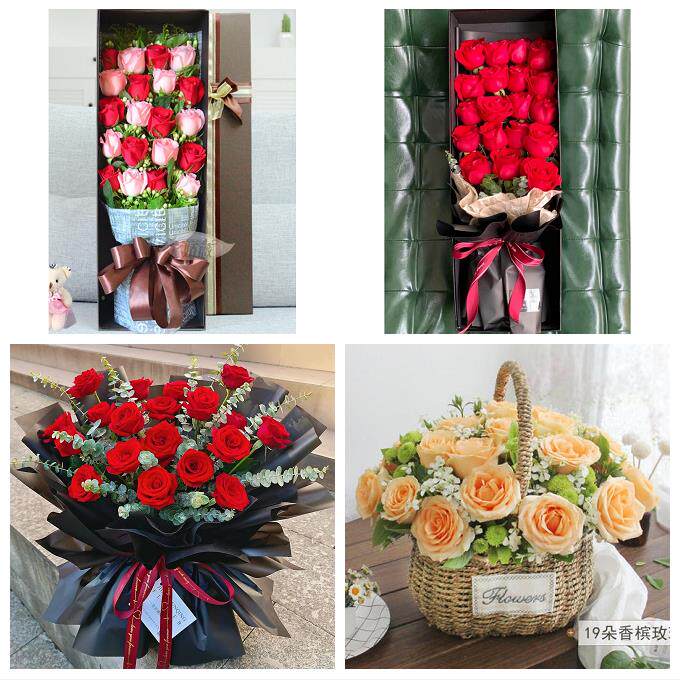女神节订红玫瑰送长春市绿园区双阳区农安县同城鲜花店送女友老婆