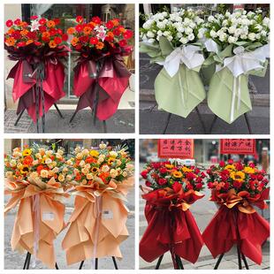 送白城市洮北区镇赉县通榆县鲜花店同城配送朋友新店开业大麦花篮