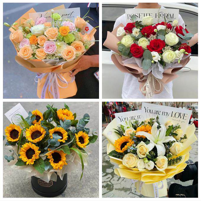 四川雅安市雨城区名山区荥经县同城鲜花店向日葵玫瑰混搭生日花束