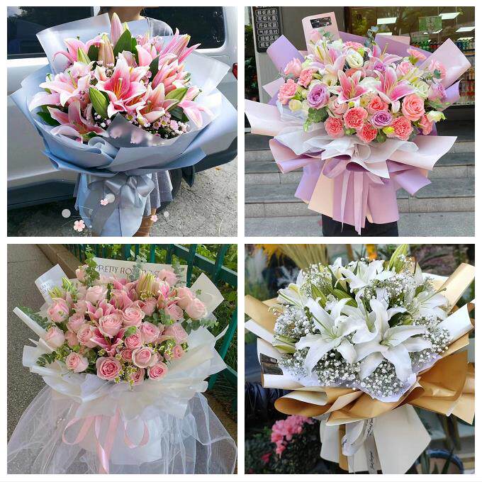 玫瑰香水百合送老婆朋友生日唐山市曹妃甸区遵化市迁安市同城花店