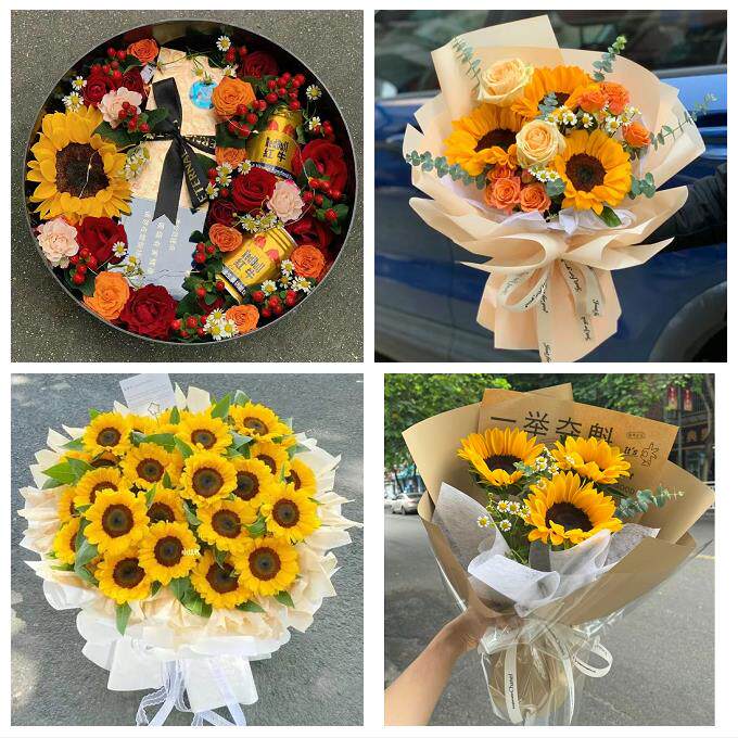成人礼高考毕业向日葵花束辽宁沈阳市和平沈河大东辽中区同城花店