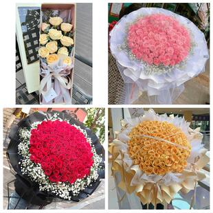 上海市徐汇区枫林路长桥田林街同城鲜花店情人节玫瑰表白女友老婆