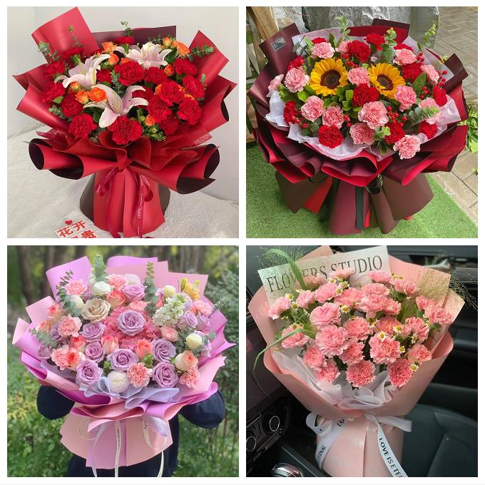 抚州市溪县资溪县东乡广昌县鲜花店同城配送康乃馨玫瑰教师节花束