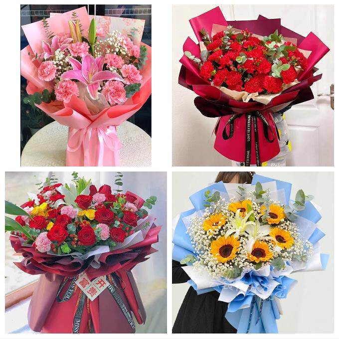 康乃馨百合玫瑰花束送长辈北京石景山区广宁五里坨鲁谷同城鲜花店
