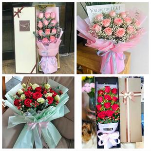 上饶市鄱阳万年婺源县德兴市鲜花店同城送女朋友闺蜜女神节红玫瑰