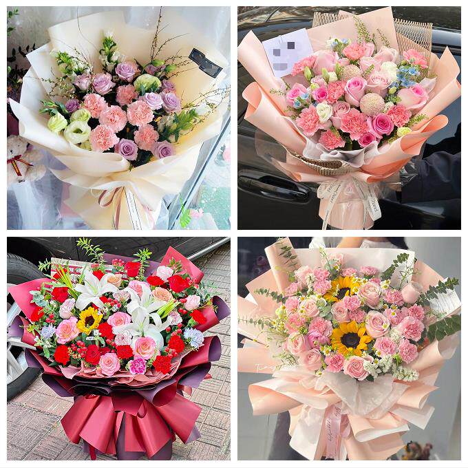 送青岛市即墨市平度市莱西市同城鲜花店康乃馨百合送父母长辈生日