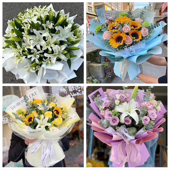 玫瑰香水百合送老婆朋友生日送昆明市宜良县石林县嵩明县同城花店