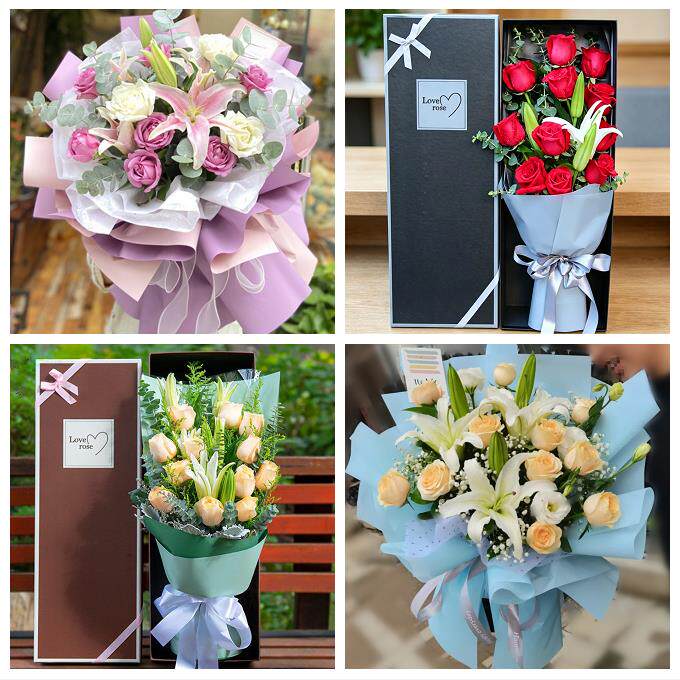 送衡水市阜城县冀州市深州市鲜花店同城配送老婆香水百合玫瑰花束