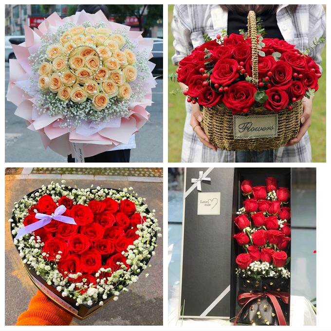 陇南市武都区成县文县宕昌县鲜花店同城送女朋友520玫瑰老婆生日