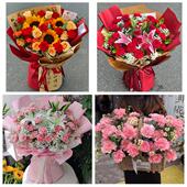 送普洱市孟连县澜沧县西盟县同城鲜花店订38妇女节康乃馨百合花束