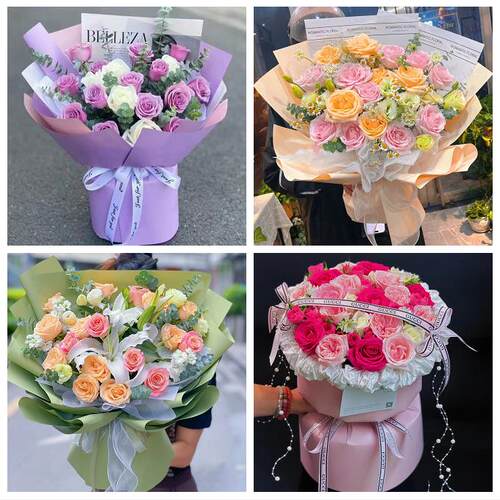 深圳市罗湖区笋岗清水河翠竹花店同城送男女友领导玫瑰混搭鲜花束