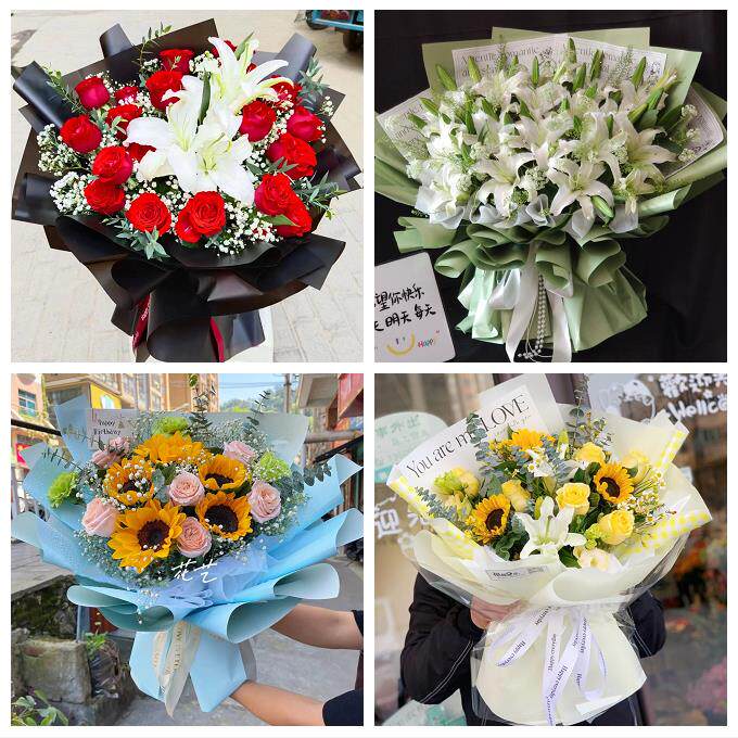 玫瑰香水百合送老婆朋友生日送衡水市阜城县冀州市深州市同城花店