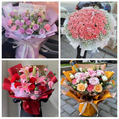 普洱市思茅区宁洱墨江景东县鲜花店同城送婆婆岳母亲节康乃馨花束