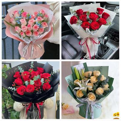 广东湛江市廉江市雷州市吴川市同城鲜花店玫瑰草莓花束送女友闺蜜