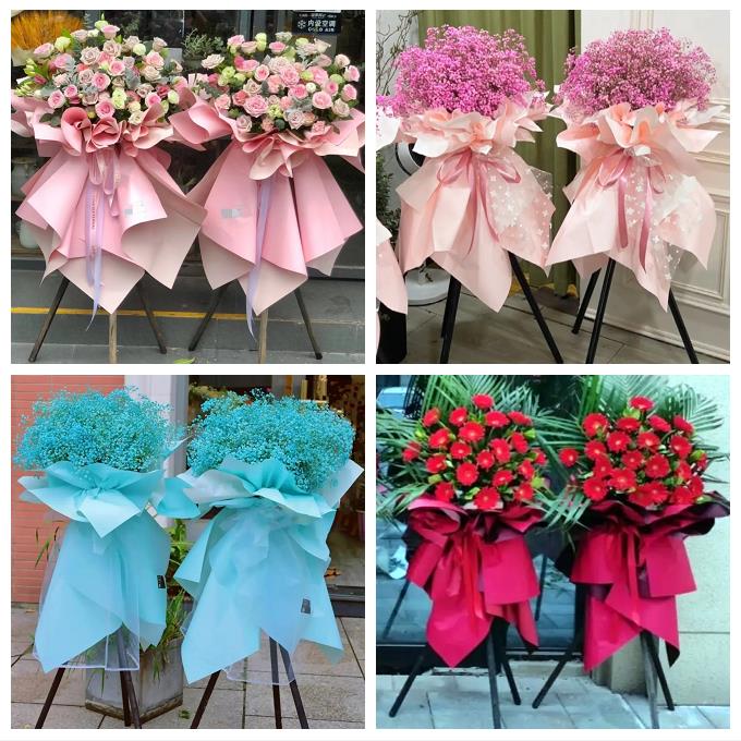 北京西城区什刹海大栅栏天桥同城鲜花店公司乔迁会展开张开业花篮