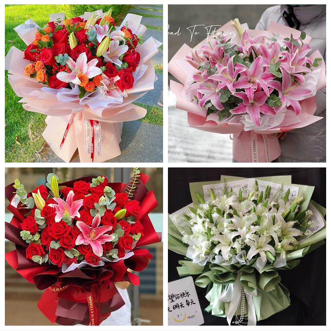 玫瑰香水百合送老婆朋友生日送长春市九台区榆树市德惠市同城花店