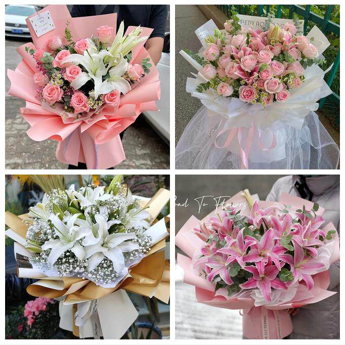 玫瑰香水百合送老婆朋友生日怀化市芷江靖州通道县洪江市同城花店