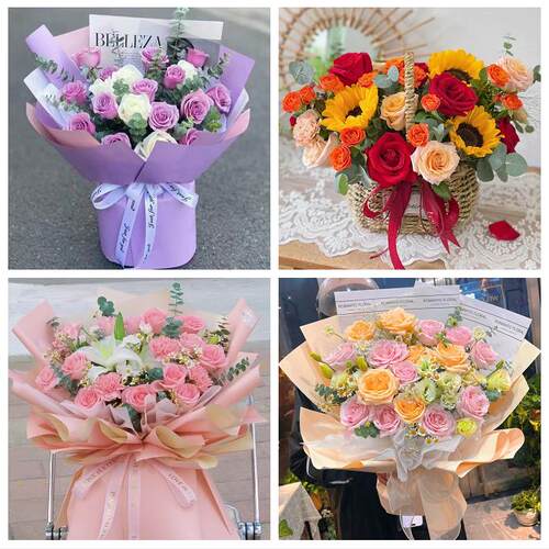 深圳南山区南头南山招商蛇口花店同城送男女友领导玫瑰混搭鲜花束