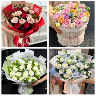 天津市南开区水上公园体育中心鲜花店同城配送女友七夕情人节玫瑰