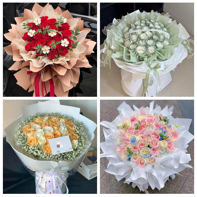 四川达州市大竹县渠县万源市鲜花店卡布碎冰蓝紫玫瑰花束同城配送