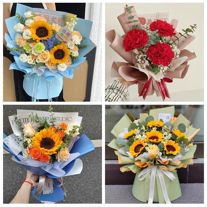 教师节送长辈生日康乃馨向日葵送深圳市光明新区公明龙华镇鲜花店