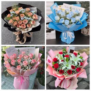 女神节订红玫瑰呼和浩特新城区回民区玉泉区同城鲜花店送女友老婆